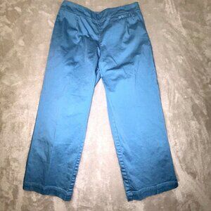 Guy Harvey Light Blue Capri Pants Womens Size 4 Cotton Blend Stretch Logo